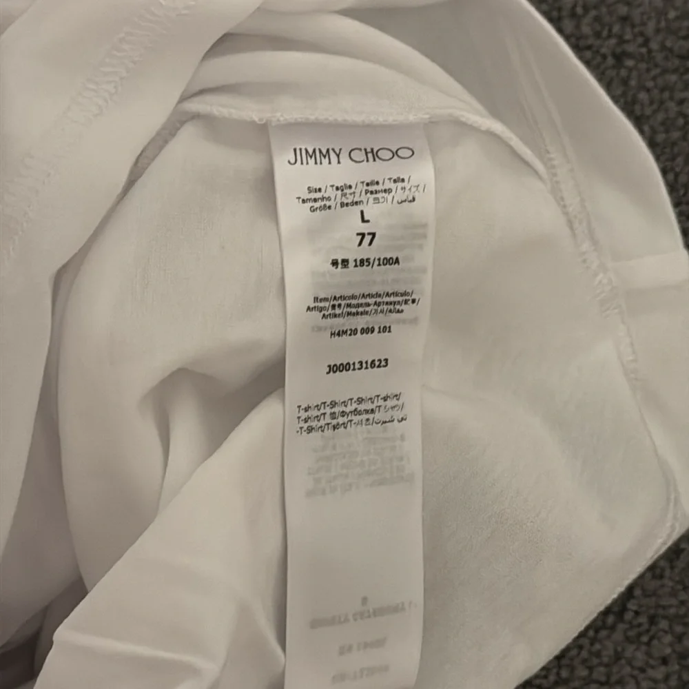 NWT Jimmy Choo Classic White Tee - Picture 4 of 4